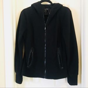 Calvin Klein black fleece zip hoodie